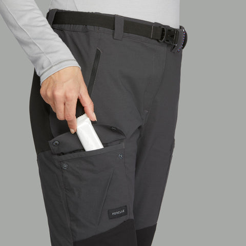 Men's Travel Backpacking Cargo Pants - TRAVEL 100 Grey | Decathlon